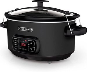 lot 1857 image: BLACKDECKER 7-Quart Digital Slow Cooker, Slate, SCD4007
