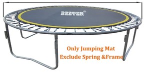 lot 3733 image: BZZTER Small Trampoline Replacement Mat BlackYellow 1PC (size unknown appears to be 8ft - please inspect)