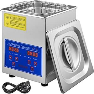 lot 12228 image: VEVOR JPS-10A Ultrasonic Cleaner 2L Ultrasonic Cleaner Stainless Steel with Digital Display for Jewlery, Glasses and Teeth