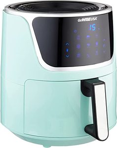 lot 12710 image: GoWiseUSA 7QT Air Fryer, Teal