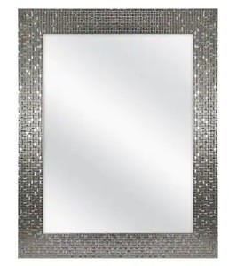 lot 3738 image: Home Decorators 23 12 x 33 12 Fog Free Framed Mirror Bath Medicine Cabinet