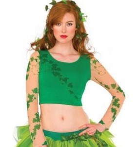 lot 2372 image: Adult Womens Poison Ivy Crop Top Short Shirt MediumLarge