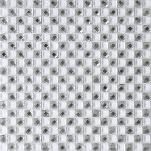 lot 2401 image: HOUSE OF MOSAICS Jewel White 11.81 in. x 11.81 in. Square Joint Gloss Glass Mosaic Wall Tile (0.97 sq. ft.Ea)