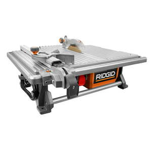 lot 3254 image: Ridgid R4021 120-Volt 6.5 Amp Corded 7 Inch Self-Aligning Table Top Wet Tile Saw - Retail $149.99