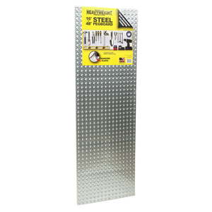 lot 3297 image: John Sterling Corp 0204-1648 16 X 48 Steel Diamond Plate Heavyweight Pegboard 2 Pack