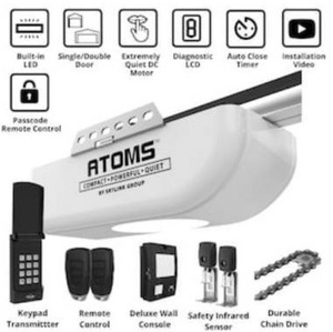 lot 3519 image: Skylink 34 HPF Garage Door Opener Chain Drive with Built-In LED, Remote Control & Keypad