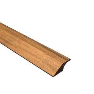 lot 7081 image: CALI BAMBOO Distressed Mocha 58 in. T x 2-38 in. W x 72 in. L Solid Bamboo Overlap Reducer