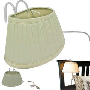 lot 1909 image: Evelots Headboard Lamp, Over The Bed Reading Light with Shade