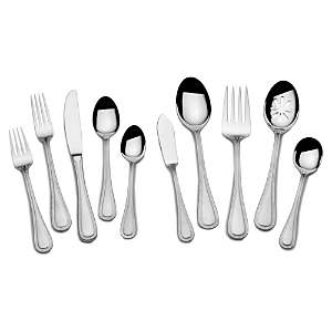 lot 2110 image: Towle Beaded Antique 45 Pc Flatware Set- Retail$141.99