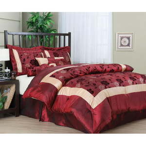 lot 3255 image: Grand Avenue Briallen 7-piece Comforter King Set- Retail$133.49