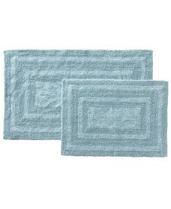 lot 3263 image: Eddie Bauer Logan Cotton 2 Piece Bath Rug Set