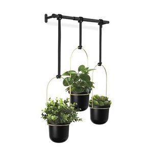 lot 3268 image: Umbra TRIFLORA Hanging Planter & Rod