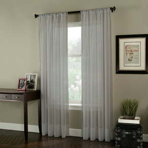lot 3284 image: Soho Voile Lightweight Sheer Curtain Panel