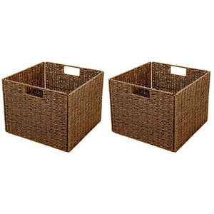 lot 3779 image: Foldable Storage Basket with Iron Wire Frame