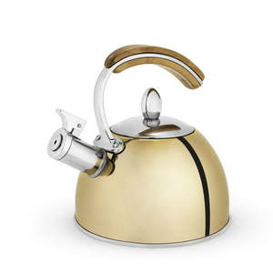 lot 3786 image: Presley Gold Tea Kettle by Pinky Up