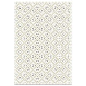 lot 7060 image: Decorative Vinyl Floor Mat Mosaic Tile - 4.5 x 6.5- Retail$119.98