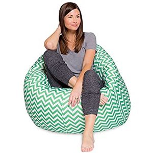 lot 7065 image: Kids Bean Bag Chair, Big Comfy Chair - Machine Washable Cover- Retail$105.49