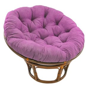 lot 7067 image: Blazing Needles 52-inch Microsuede Papasan Cushion (ONLY)- Retail$89.99