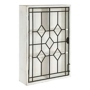 lot 12497 image: Kate and Laurel Megara Decorative Farmhouse Chic Cupboard- Retail$119.99