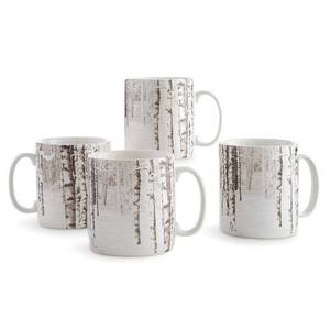 lot 12499 image: Snow Forest Mugs Set, 4 Pieces