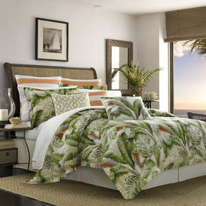 lot 12501 image: Tommy Bahama Palmiers 3 piece Duvet Cover Set Full Queen Retail $133.49