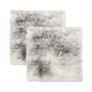 lot 12504 image: Sheepskin Chair Seat Cover 17x17 2-Pack