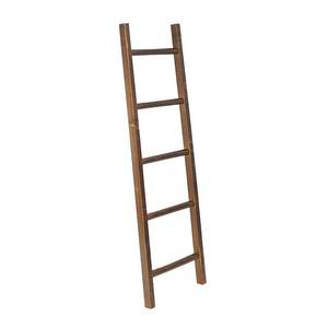 lot 12507 image: American Art Decor Wood Wall Mounted & Leaning Decorative Ladder - 48- Retail$113.98