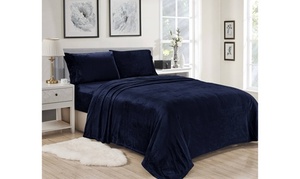 lot 12595 image: Lavana Microplush Sheet Sets Queen Black