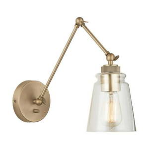 lot 12747 image: Austin Allen & Co-9D344A-Profile - One Light Wall Sconce Aged Brass Finish with Clear Glass