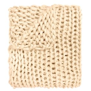 lot 12812 image: Your Lifestyle by Donna Sharp Chunky Knit Throw- Retail$75.98