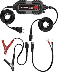 lot 3299 image: Vector 6-12 Volt Battery Charger And Maintainer Black 1PC
