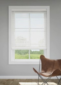 lot 3529 image: Levolor Wodden Blinds - White 43 Wide
