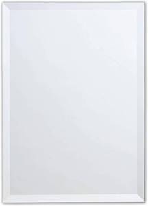 lot 7054 image: Better Bevel Rounded Corner Rectangular Mirror, 24 x 36, Silver