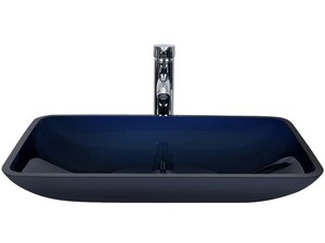lot 12600 image: RAYS BG1014-RAY Rectangular Vessel Bathroom Sink