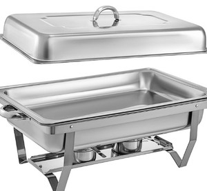 lot 12806 image: Vevor 14x22 Chafing Dish Set Of 4