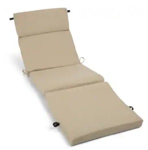 lot 3781 image: Blazing Needles 72-inch All-weather Outdoor Chaise Lounge Cushion- Retail$80.26