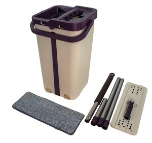 lot 12506 image: Self Cleaning Drying Wringing Mop Bucket System or Replacement Mop Heads