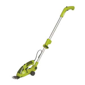 lot 2440 image: Sun Joe HJ605CC 2-in-1 Cordless Telescoping Grass Shear  Hedge Trimmer 7.2 Volt