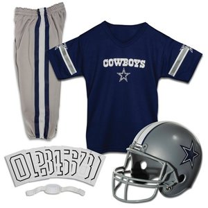 lot 3906 image: Franklin Sports NFL Dallas Cowboys Youth Licensed Deluxe Uniform Set, Large