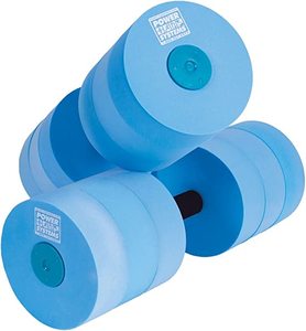 lot 3549 image: Set of 2 Foam Aquatic Dumbbells - Six Rings on each&nbsp(stock photo approximate)