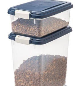 lot 3647 image: Stackable Pet Food Storage Containers&nbsp(stock photo approximate - OPAQUE)