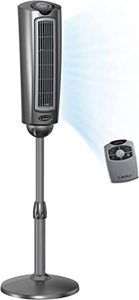 lot 3825 image: Lasko Oscillating Pedestal Fan 52 Silver Gray