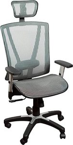 lot 7098 image: Ergmaz Ergonomic All Mesh ChairW Headrest Color-Grey