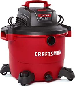 lot 12613 image: Craftsman 16Gal WetDry Vac (See Pics - some pieces missing)