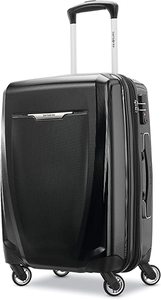 lot 12895 image: Samsonite Winfield 3 DLX Hardside Expandable Luggage with Spinners, Carry-On 20-Inch, Black