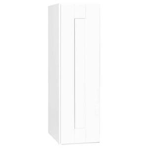 lot 1108 image: Hampton Bay 2487093 Shaker Assembled 9 In. X 30 In. X 12 In. Wall Kitchen Cabinet In Satin White