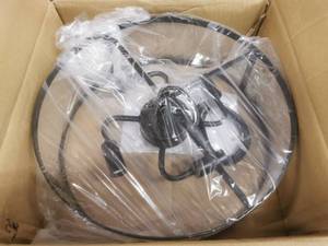 lot 1033 image: YLCHYTDZSW 4 Light Farmhouse Light Black