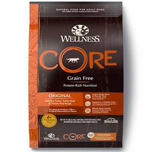 lot 1116 image: Wellness CORE Natural Grain Free Dry Dog Food Original Turkey & Chicken 26-Pound Bag