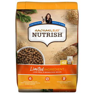 lot 8049 image: Rachael Ray Nutrish Limited Ingredient Lamb Meal & Brown Rice Recipe Dry Dog Food 14 lb Bag