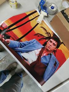 lot 12972 image: Al Pacino Wall Poster Picture With White Tube, 2x 17.25